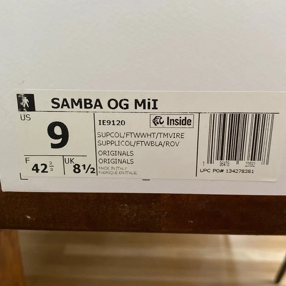 RARE Samba OG Made in Italy Sneaker - Picture 3 of 6